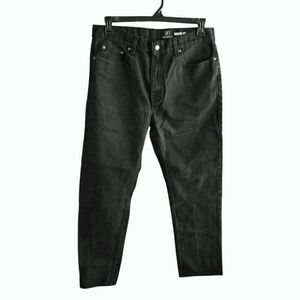 George Men's Black 5 Pocket Zipped Jeans 34X32 Regular